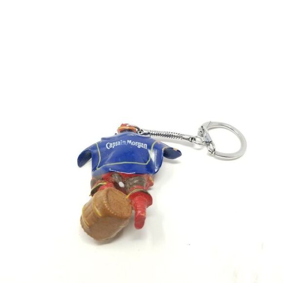 Vintage Captain Morgan Pirate On A Barrel Key Chain, Promotional, Estate - Picture 5 of 6